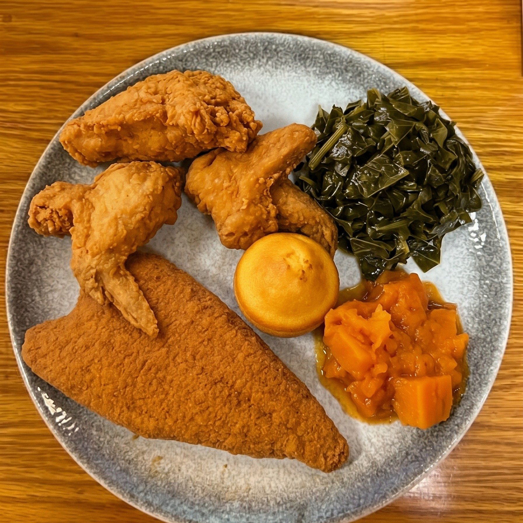 Fried Breast & Wing.